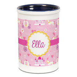 Princess Carriage Ceramic Pencil Holders - Blue