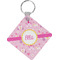 Princess Carriage Diamond Plastic Keychain w/ Name or Text