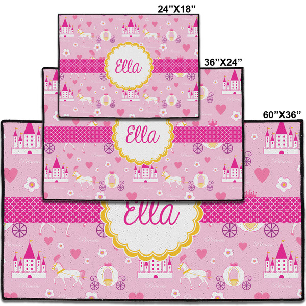 Princess Carriage Personalized Door Mat - Group Parent IMF