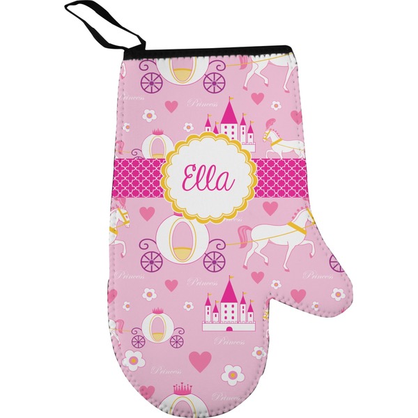 Custom Princess Carriage Right Oven Mitt (Personalized)