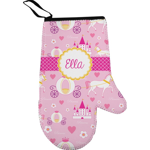 Princess Carriage Personalized Oven Mitt