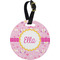 Princess Carriage Plastic Luggage Tag - Round (Personalized)