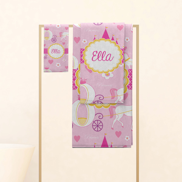 Princess Carriage Personalized Towel Set