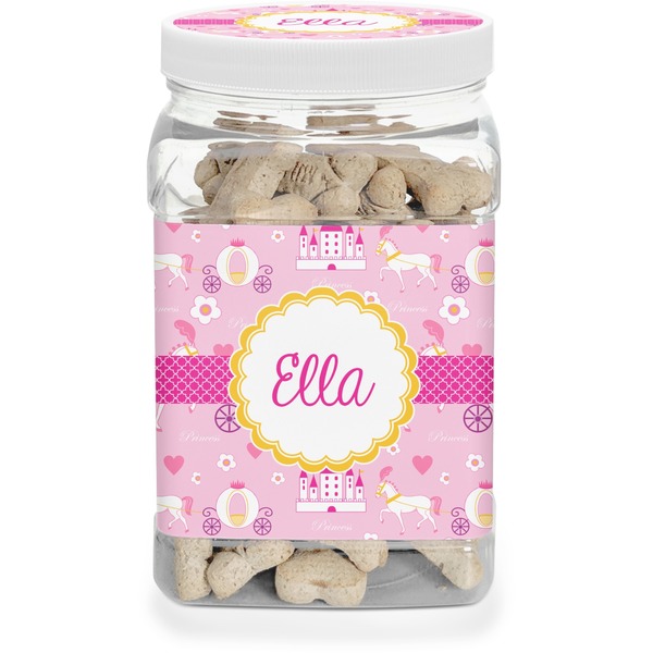 Custom Princess Carriage Dog Treat Jar (Personalized)