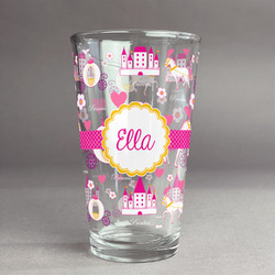 Princess Carriage Pint Glass - Full Print (Personalized)