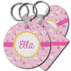Princess Carriage Plastic Keychain (Personalized)