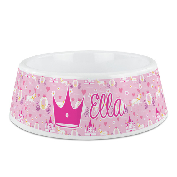 Custom Princess Carriage Plastic Dog Bowl (Personalized)