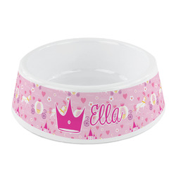 Princess Carriage Plastic Dog Bowl - Small (Personalized)
