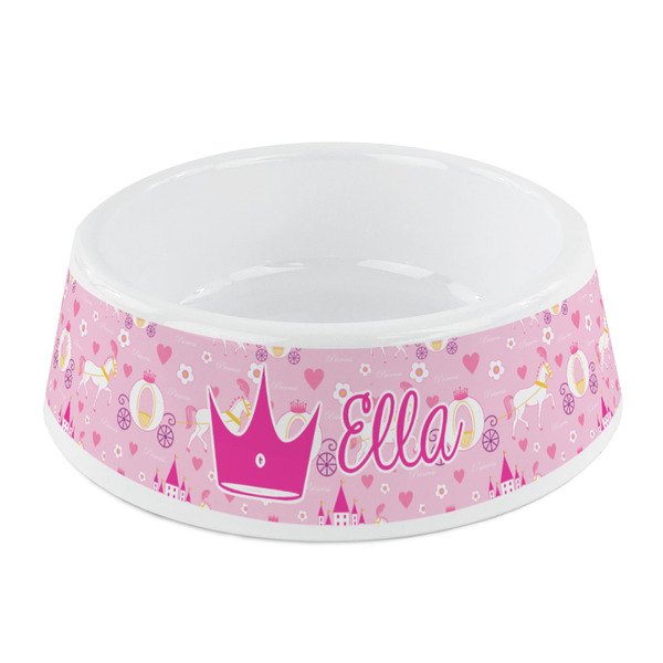 Custom Princess Carriage Plastic Dog Bowl - Small (Personalized)