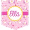 Princess Carriage Iron On Faux Pocket (Personalized)