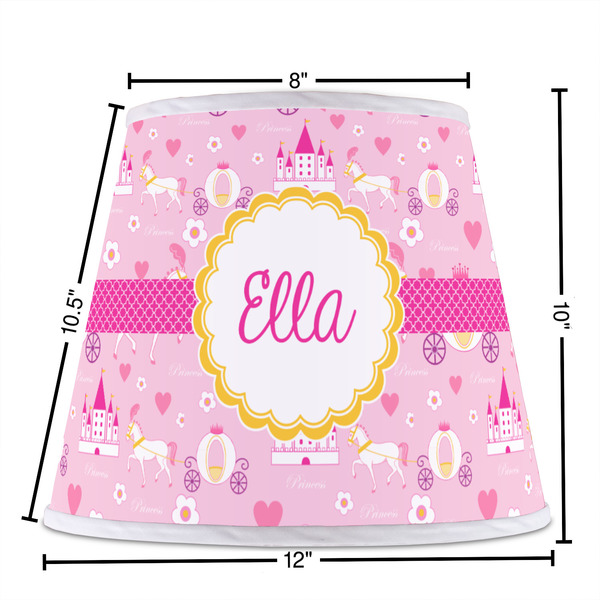 Princess Carriage Poly Film Empire Lampshade - Dimensions