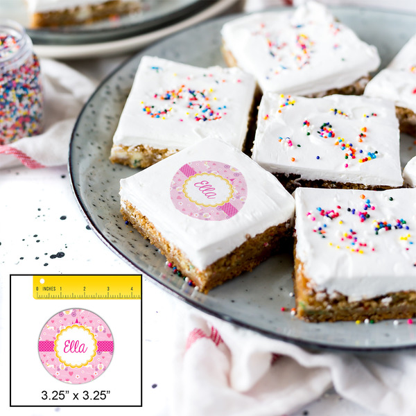 Princess Carriage Printed Icing Circle - Large - In Context