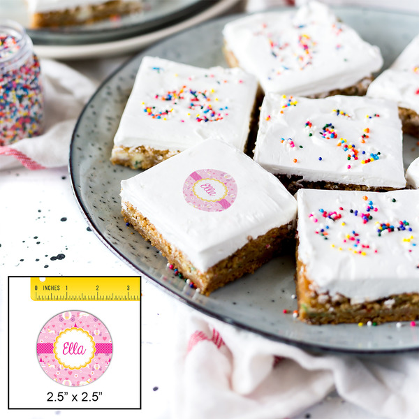 Princess Carriage Printed Icing Circle - Medium - In Context