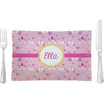 Princess Carriage Rectangular Glass Lunch / Dinner Plate - Single or Set (Personalized)