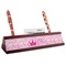 Princess Carriage Red Mahogany Nameplates with Business Card Holder - Angle