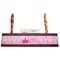 Princess Carriage Red Mahogany Nameplates with Business Card Holder - Straight