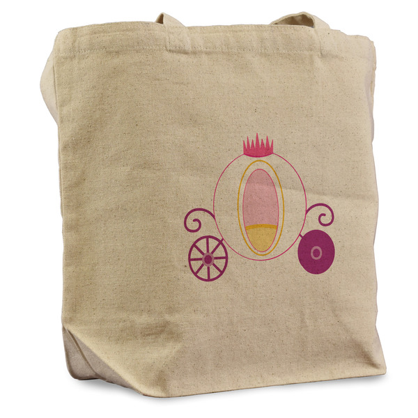Custom Princess Carriage Reusable Cotton Grocery Bag - Single