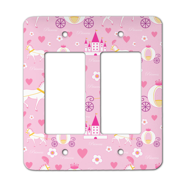 Custom Princess Carriage Rocker Style Light Switch Cover - Two Switch