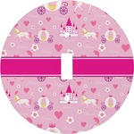 Princess Carriage Round Light Switch Cover