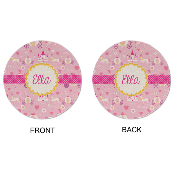 Princess Carriage Round Linen Placemats - APPROVAL (double sided)