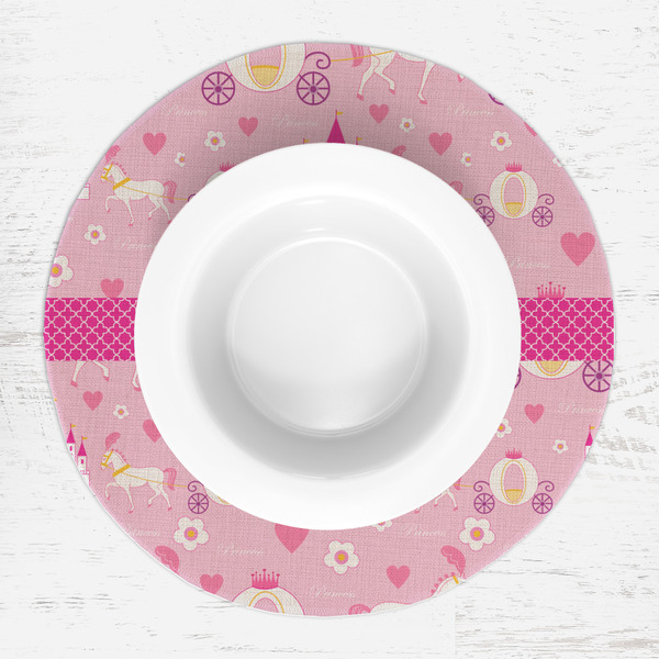 Princess Carriage Round Linen Placemats - LIFESTYLE (single)