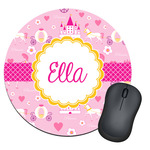 Princess Carriage Round Mouse Pad (Personalized)