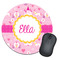 Princess Carriage Round Mouse Pad (Personalized)