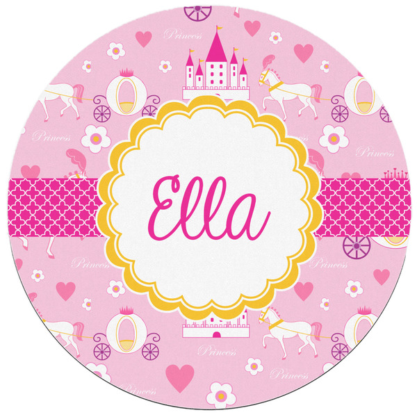 Princess Carriage Round Mousepad - APPROVAL