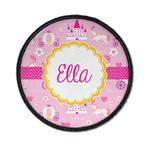 Princess Carriage Iron On Round Patch w/ Name or Text
