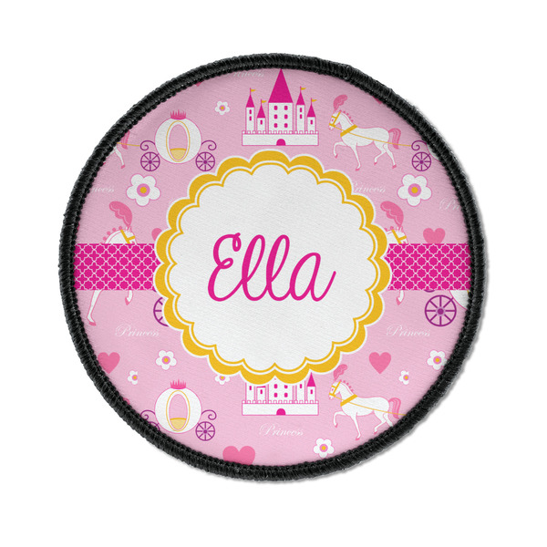 Custom Princess Carriage Iron On Round Patch w/ Name or Text