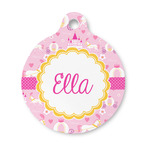 Princess Carriage Round Pet ID Tag - Small (Personalized)