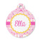 Princess Carriage Round Pet ID Tag - Small (Personalized)