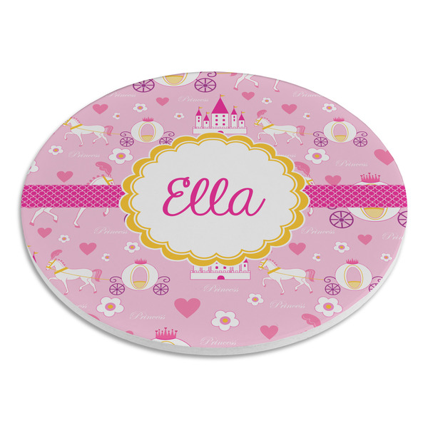 Princess Carriage Round Stone Trivet - Angle View