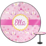 Princess Carriage Round Table - 30" (Personalized)