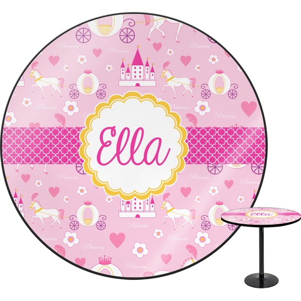 Custom Princess Carriage Round Table - 24" (Personalized)