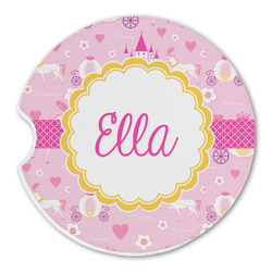 Princess Carriage Sandstone Car Coaster - Single (Personalized)