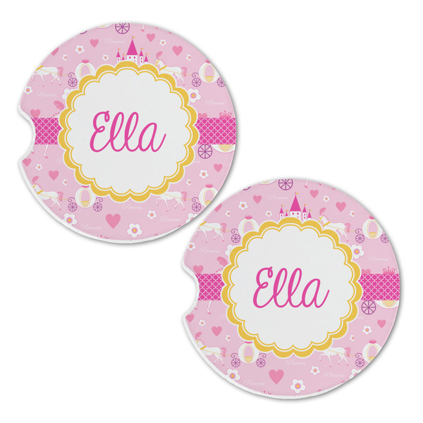 Princess Carriage Sandstone Car Coasters - Set of 2