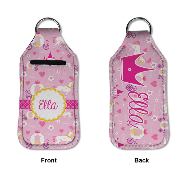 Princess Carriage Sanitizer Holder Keychain - Large APPROVAL (Flat)