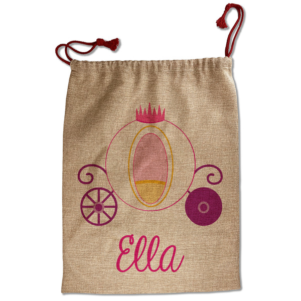 Custom Princess Carriage Santa Sack - Front