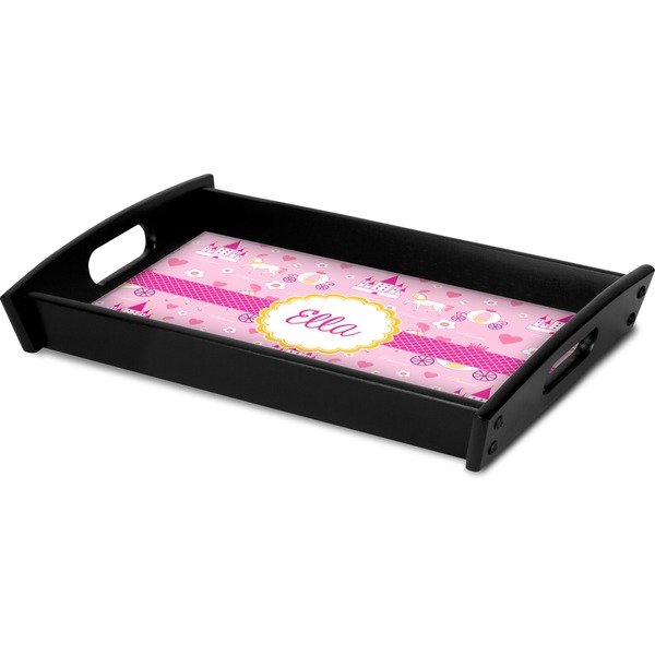Princess Carriage Serving Tray Black - Corner
