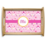 Princess Carriage Natural Wooden Tray - Small (Personalized)