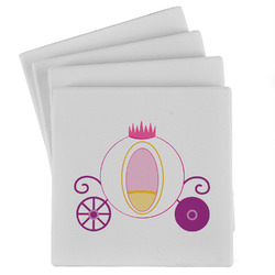 Princess Carriage Absorbent Stone Coasters - Set of 4