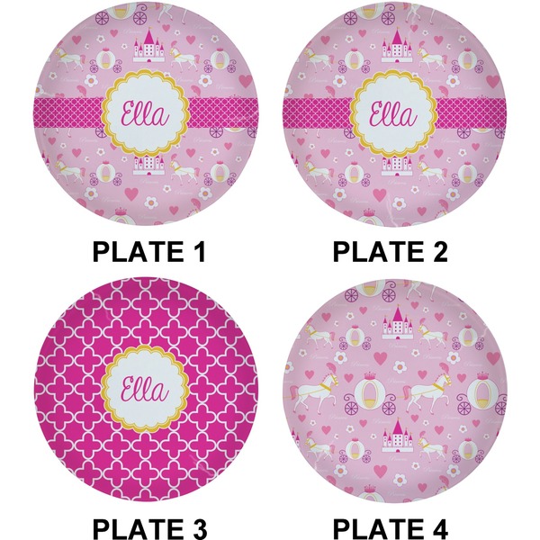 Princess Carriage Set of Lunch / Dinner Plates (Approval)