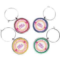 Princess Carriage Wine Charms (Set of 4) (Personalized)