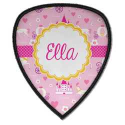 Princess Carriage Iron on Shield Patch A w/ Name or Text