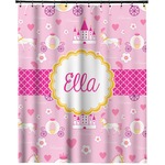 Princess Carriage Extra Long Shower Curtain - 70"x84" (Personalized)
