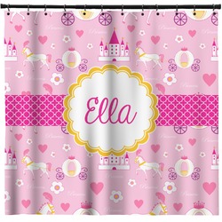 Princess Carriage Shower Curtain - 69"x70" w/ Name or Text
