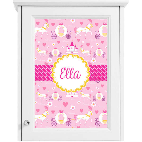 Princess Carriage Single White Cabinet Decal