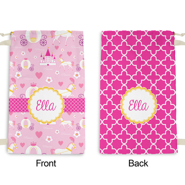 Princess Carriage Small Laundry Bag - Front & Back View