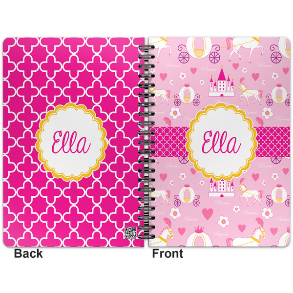 Princess Carriage Spiral Journal 7 x 10 - Apvl